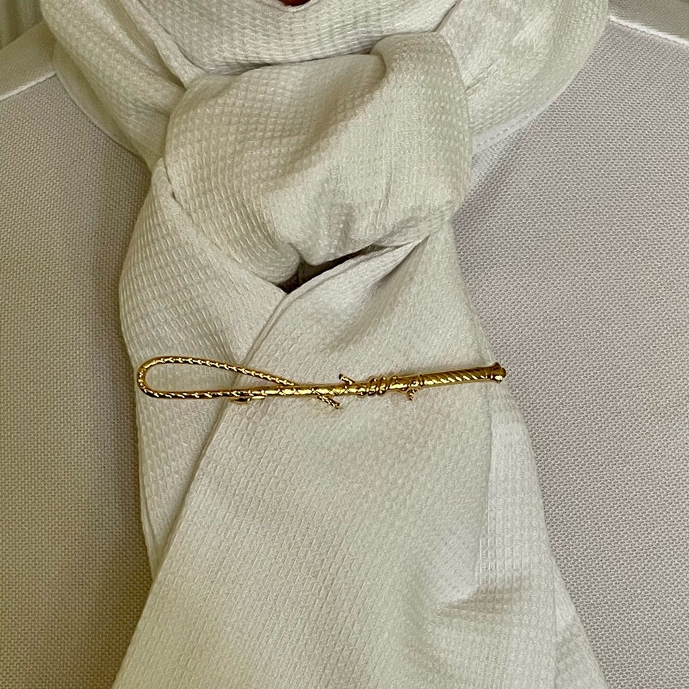 Horse Whip Stock Tie Pin